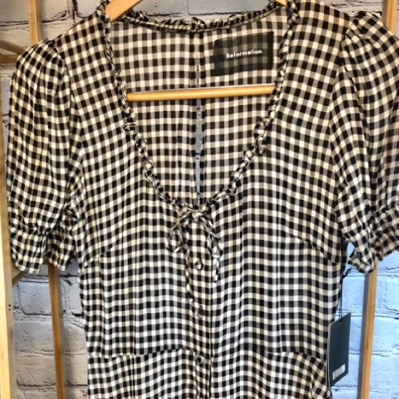 Reformation gingham Paige dress - Picture 3 of 3